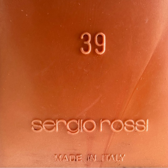 SERGIO ROSSI Leather Rope Thong Flat Sandals size 9 Beach Vacation - Picture 9 of 12